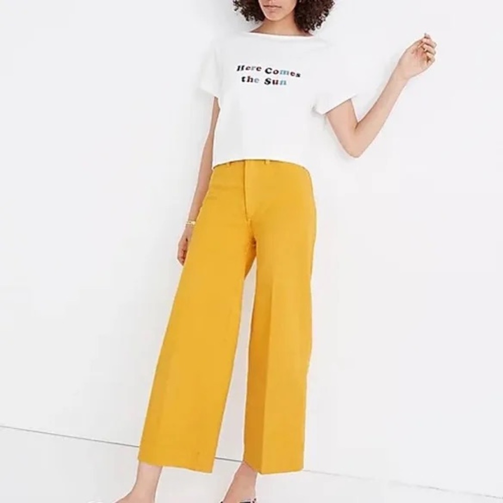 Madewell Emmett Wide Leg Crop Pants